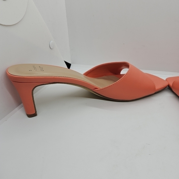 a new day coral pink heeled slides size 8.5 - Picture 6 of 11